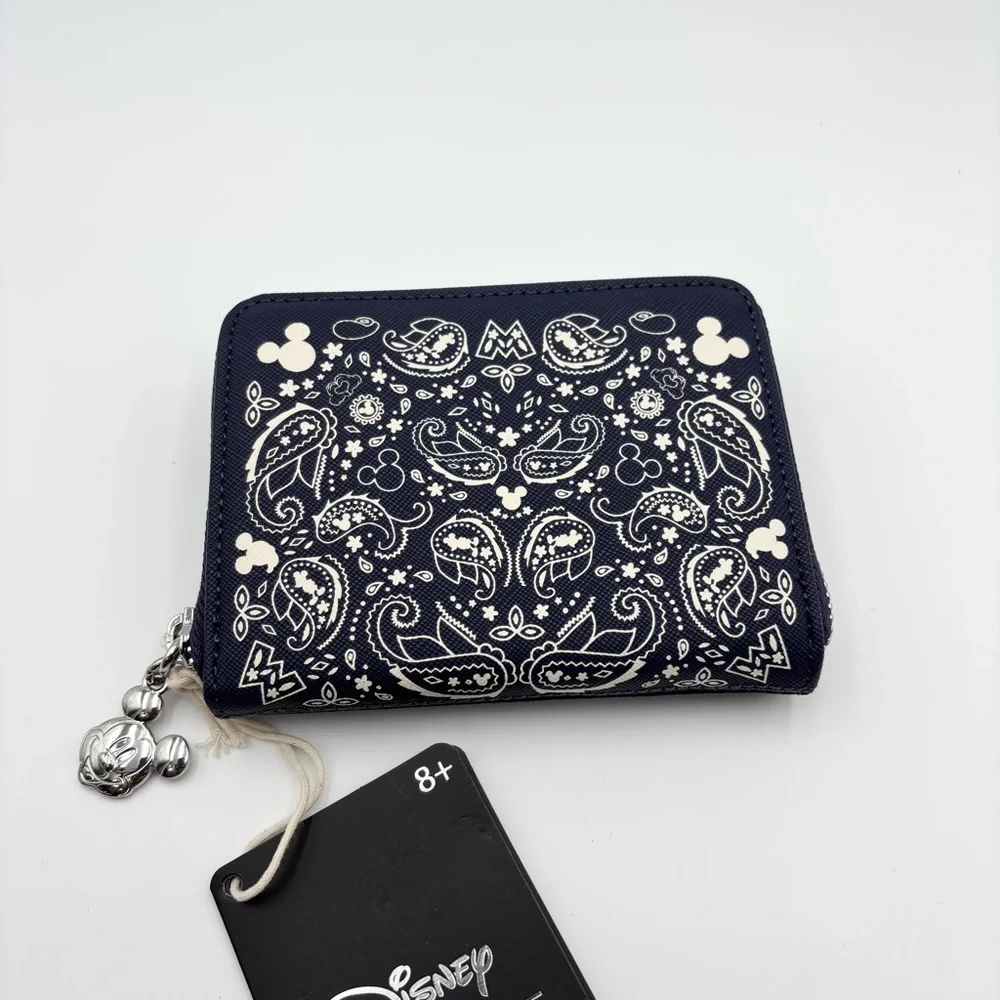 Loungefly Disney Navy Paisley Mickey Mouse
Zip-Around Wallet - Picture 3 of 9
